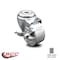 Service Caster 3 Inch Semi Steel Wheel Swivel Bolt Hole Caster with Brake SCC-BH20S315-SSR-TLB - alternate 1
